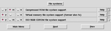 Kerneloption für das Virtuelle Speicher Dateisystem