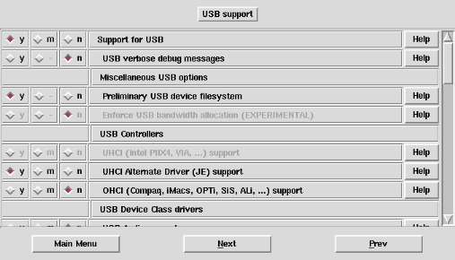 USB-Kernelunterstützung